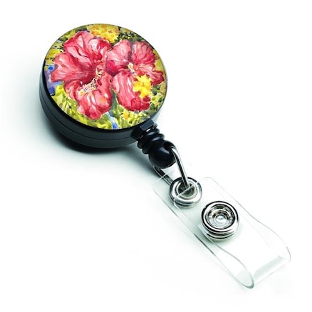 Flower Hibiscus Retractable Badge Reel